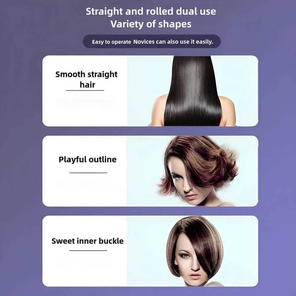 Hair Straightener Brush Hair Straightener Comb Straightening Brush for Women with 5 Temps 10s Fast HeatingXJ250621