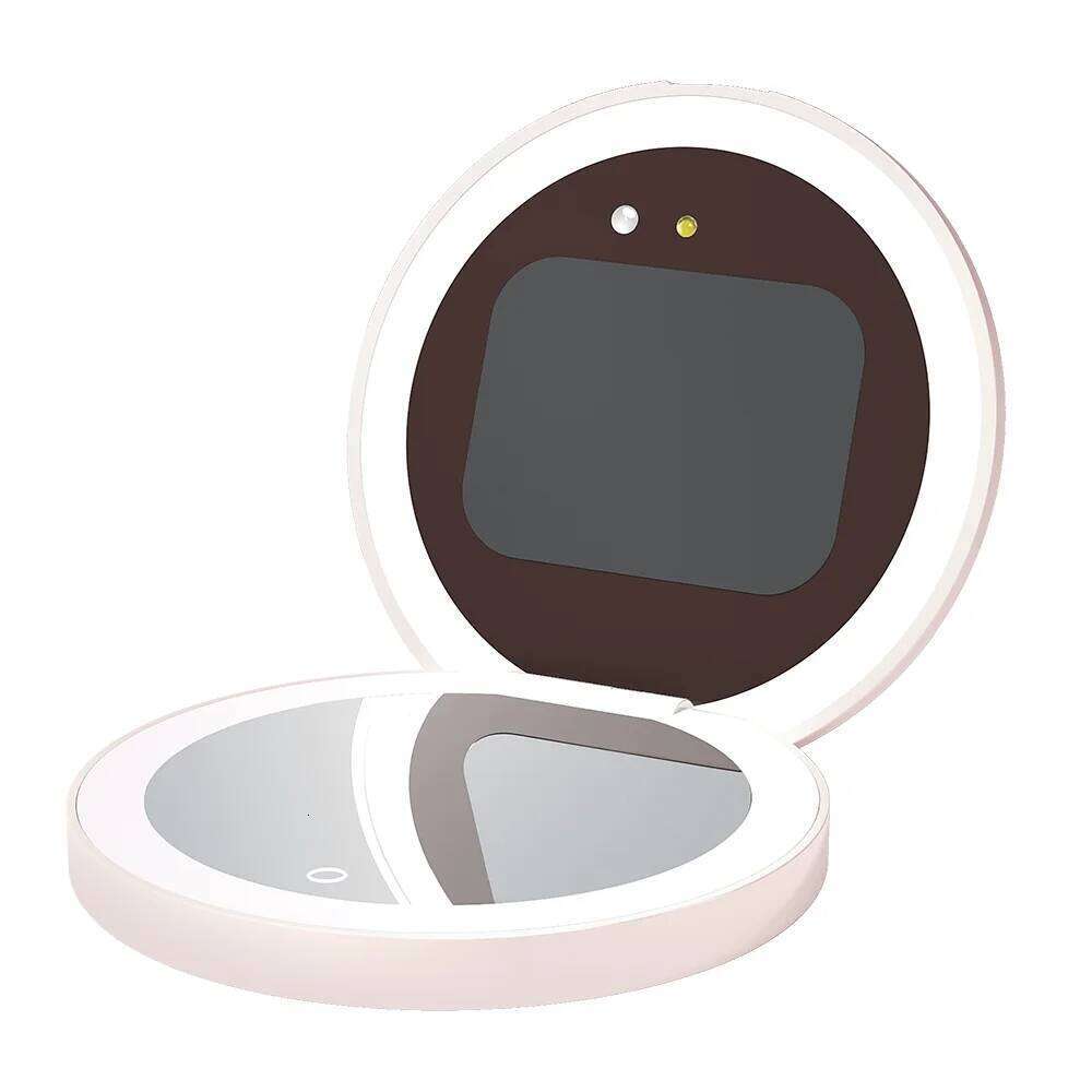 TENGMIR Portable UV Sunscreen Testing Mirrors Multi-Function Phone Charging Make Up Tool Smart Lighting Makeup Mirror