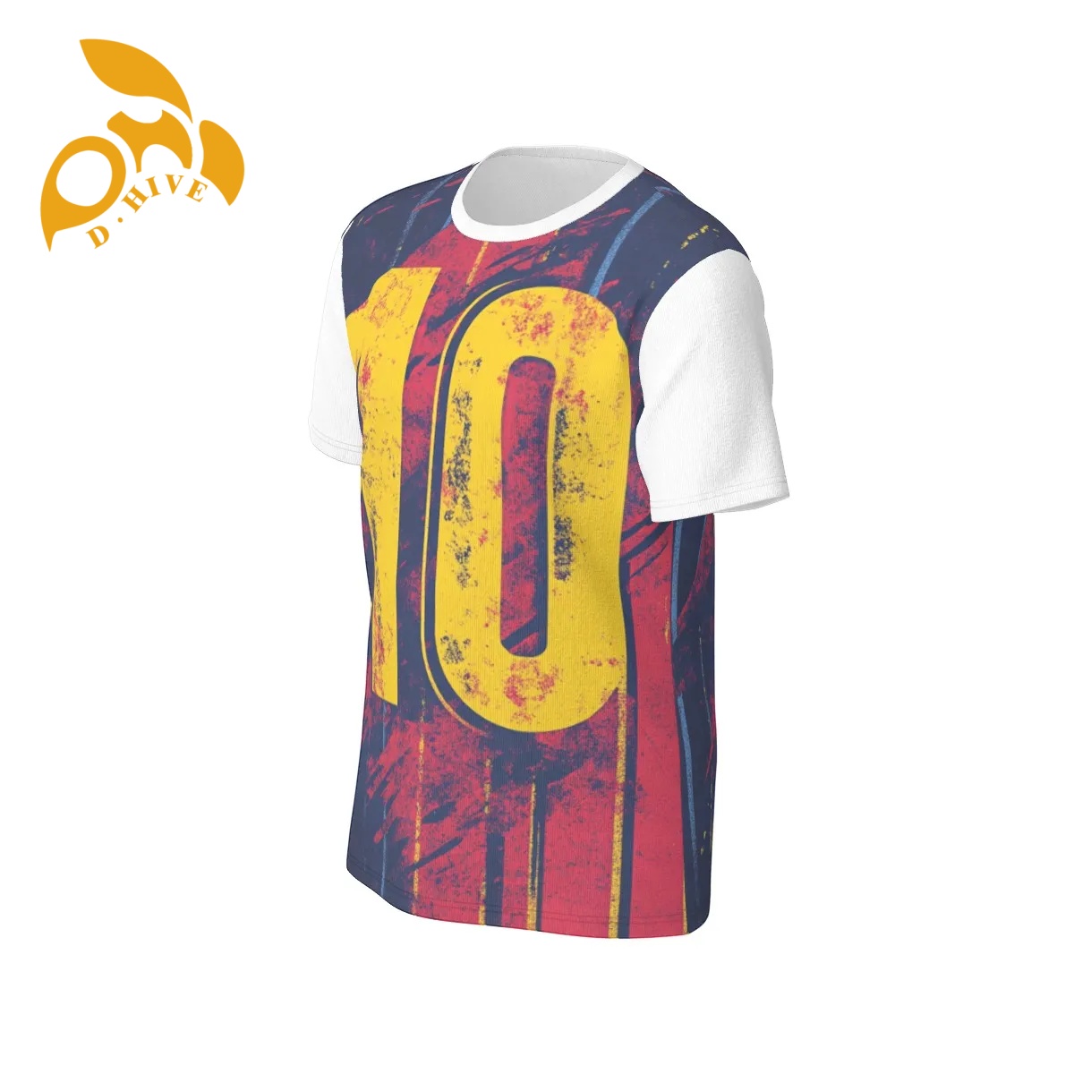 free shipping of customized fashionable All-Over Print Men's O-Neck T-Shirt | 190GSM Cotton | Birdseye with exquisite Round neck High-quality des