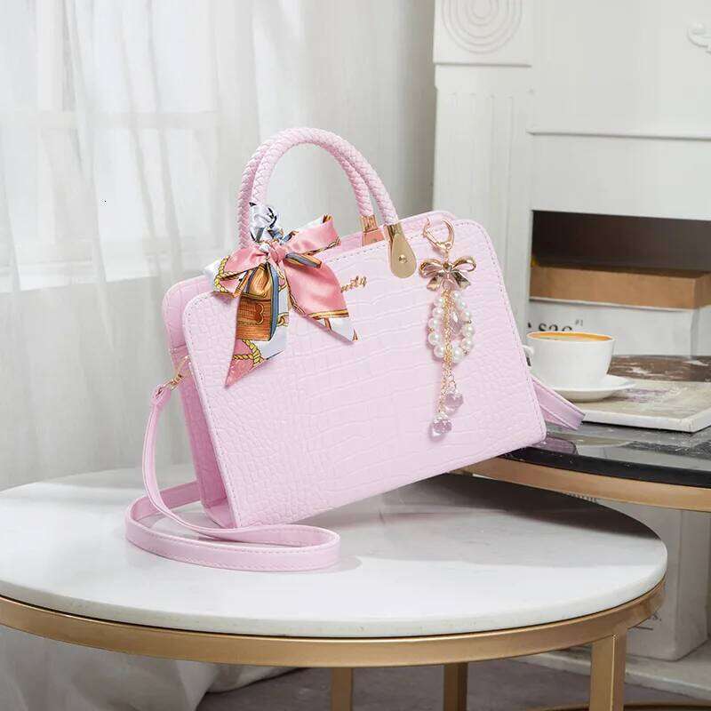Scarves Women's Handbags PU Leather Crocodile Wild for Women 2024 Casual Tote Luxury Bag Ladies Bolsos Messenger Bags