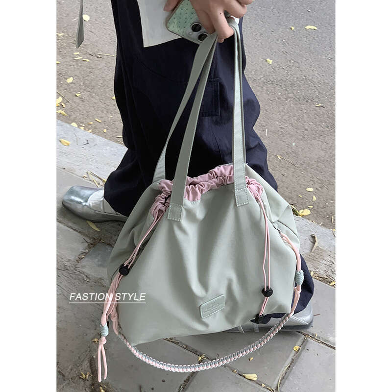 Casual Simple Canvas for Women Summer 2024 New Korean Style designer bag Tote Versatile Large Capacity Shoulder Bag