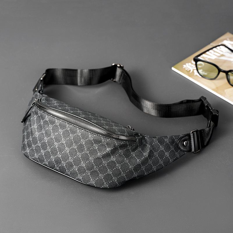 Free Shipping Luxury Bag Designer Bag 2025 New Men's Small Chest Bag Simple Horizontal Small Waist Bag Street Versatile Crossbody Bag Small Bag P