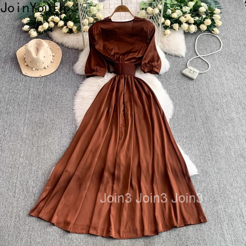 2025 Women Clothing Leopard Print Dress V-neck Slim Waist Robe Femme Korean Chic Vestidos De Mujer Big Swing Summer Maxi Dresses