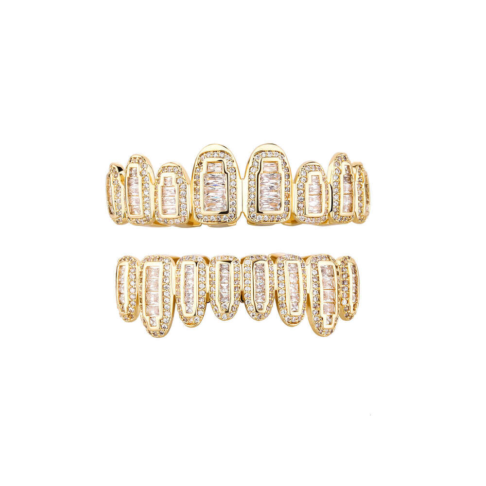 Jin Ao Hip-Hop Decorative Micro Paved Zircon Fang Set Braces Rap Trendy Fashion Accessories