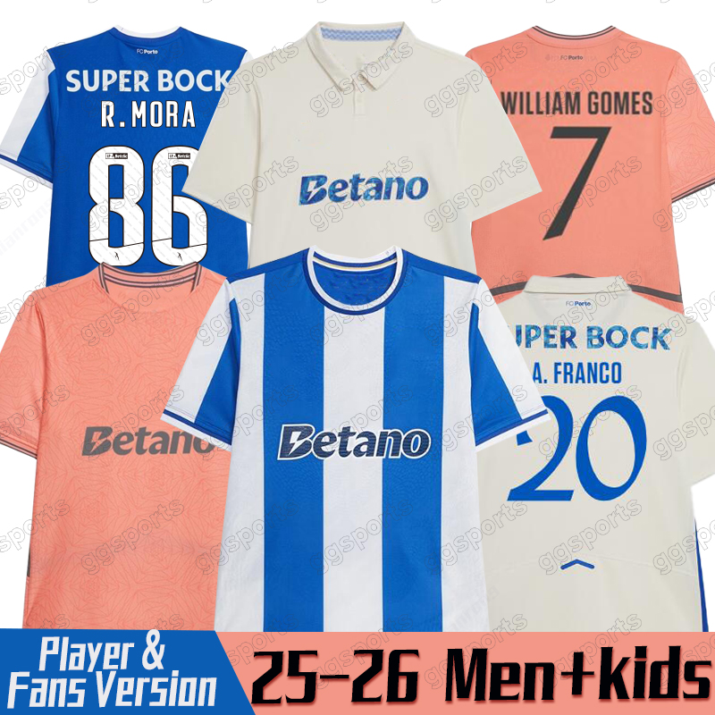 25 26 PoRtO soccer jerseys SAMU.A 3rd R.MORA PEPE FABIO VIEIRA NAMASO GONCALO B. GUL EUSTAQUIO A. FRANCO MOURA OTAVIO TIAGO men kids kit set socks football shirt