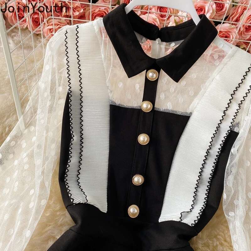 Elegant Evening Party Dress High Waist Vestido De Mujer Fashion Women Bodycon Dresses Lace Ruffles Black Clothes Woman Long Robe