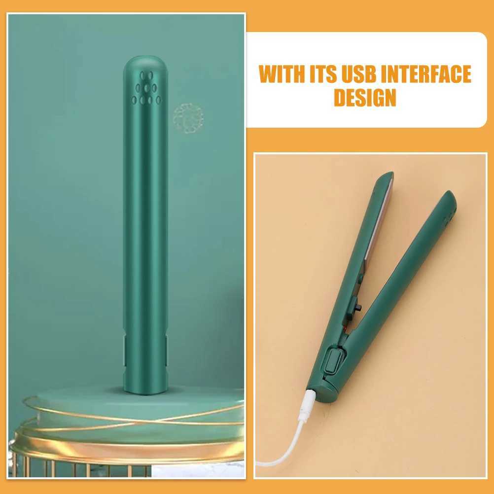 Mini USB Iron Green Quick Heat Travel Hair Styling Tool Straightener Women Hair Straightener Lightweight EfficientXJ250621