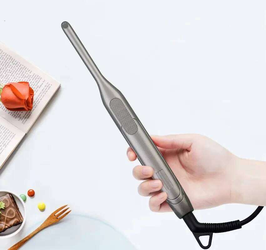 8mm Slim Plate Mini Straightener Iron Man Moustache Clipper Ceramic Coating for Short Hair Curler