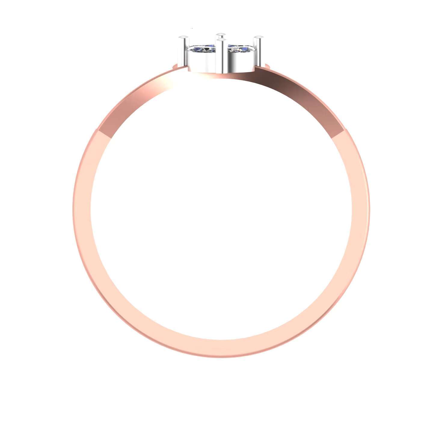 Best Premium Demand Cheap Selling Price Best High 14K Rose Gold Diamond Engagement Ring Elegant Design Anniversary