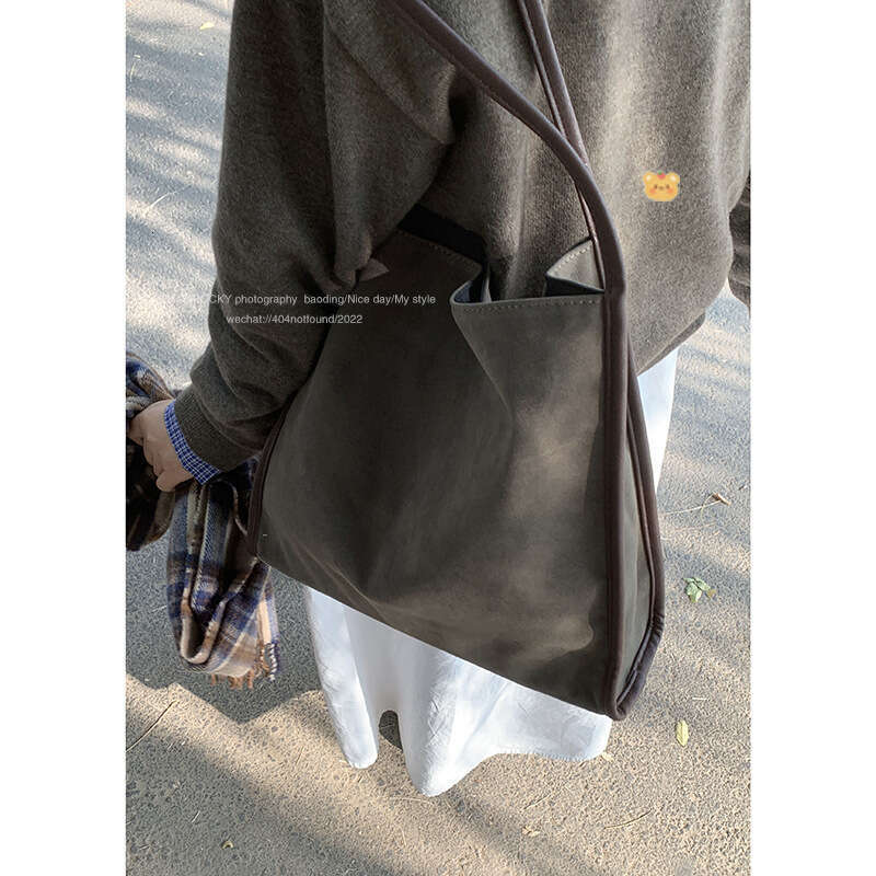 designer bag Winter Suede Underarm for Women 2024 New Korean Style Tote Casual Large Capacity Shoulder Bag