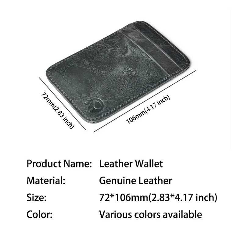 Mens Cardholder Wallet Designer Genuine Leather Holder Portable Small Purses for Women Cards Case Z250621