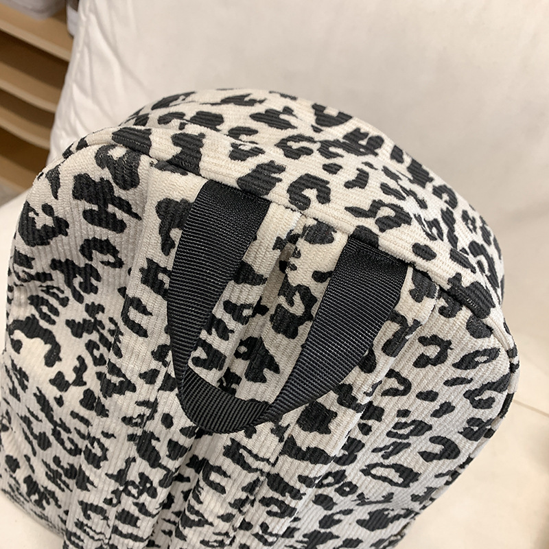 Free Shipping Designer Bag Street Fashion Leopard Print Bp Autumn Winter Double Luxury Bag Shoulder Bag For Female Students Lightweight Casual Commuti