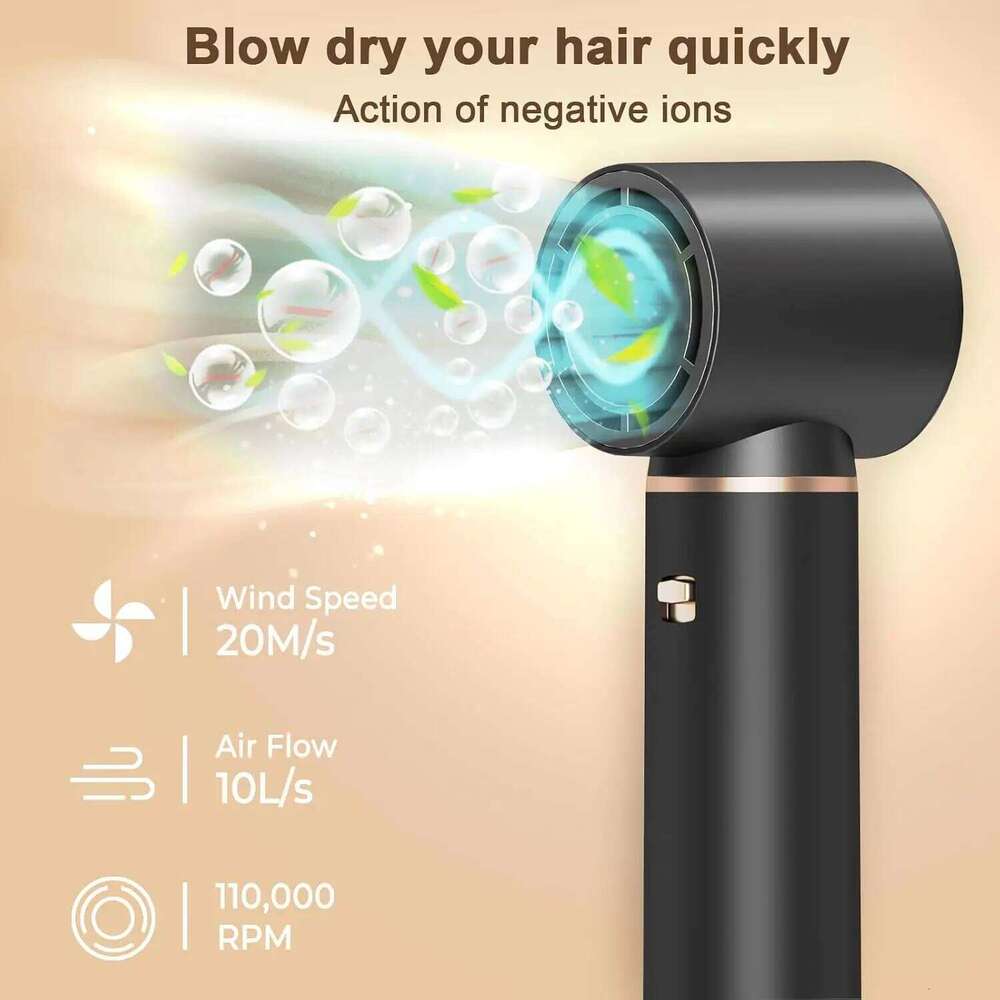 5 In 1 Hot Air Comb Professional Curling Iron Straighten High Speed Hair Dryer Volumizing With Detachable Attachments