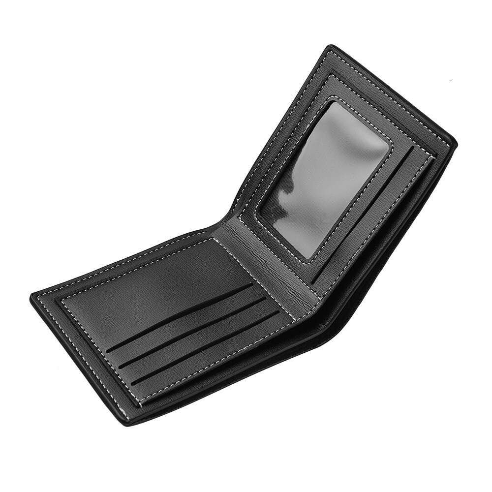 New 80% off Short Business Youth Men's Leather Wallet Ten Yuan Gift