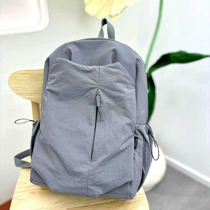 Backpack Simple For Female College Students Baistu Solid Color Lightweight Casual Fashion Travel Laptop Backpack