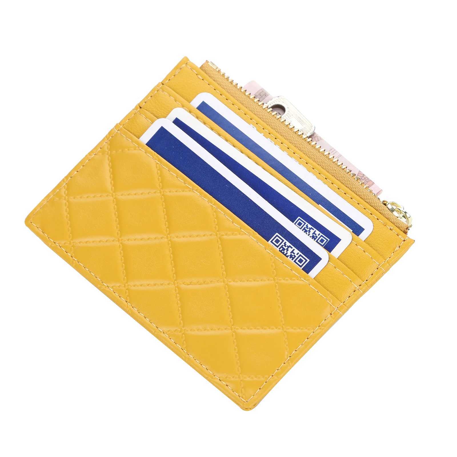 New Mini Women Wallets Card Wallets Slim Zipper PU Leather Top Quality Fashion Female Purse Card Holder Wallet Z250621