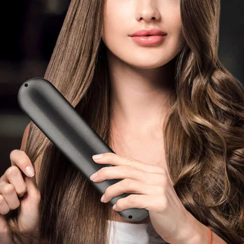 Wireless Straight Hair Comb 5200mAh Hair Straightening Brush Anti-Scalding Cordless Hair Straightener Brush for Hairstyler SalonXJ250621