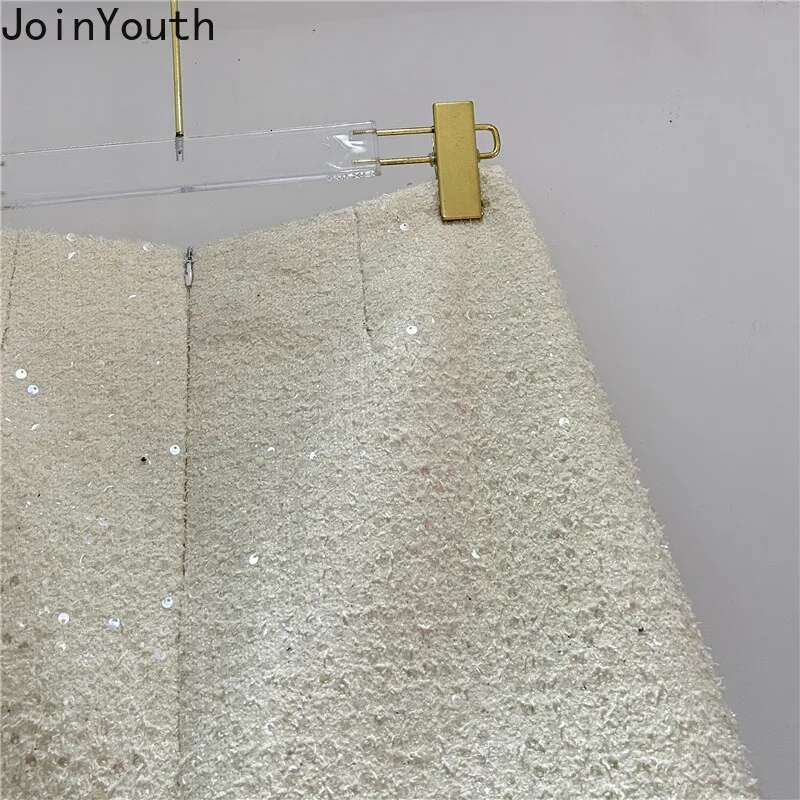 Mini Skirts for Womens 2025 Faldas Mujer De Moda Patchwork Floral Temperament Jupe Fashion Korean Saia Sequin Bodycon Skirt