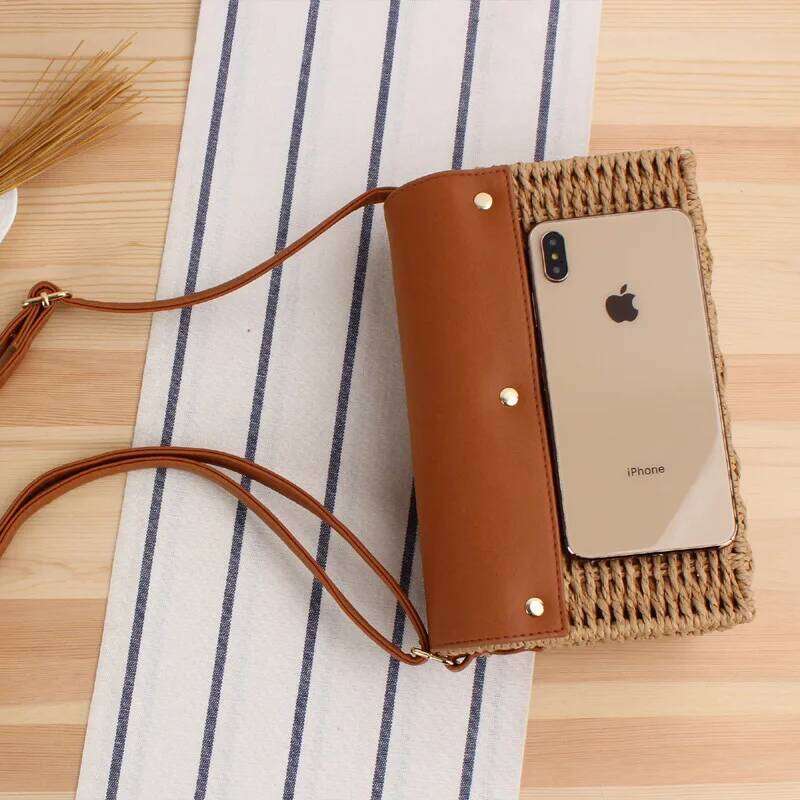 Designer bag New Arrival Summer Vacation Shoulder Girls Casual Leather Handbags for Woman Straw Woven Crossbody Bags