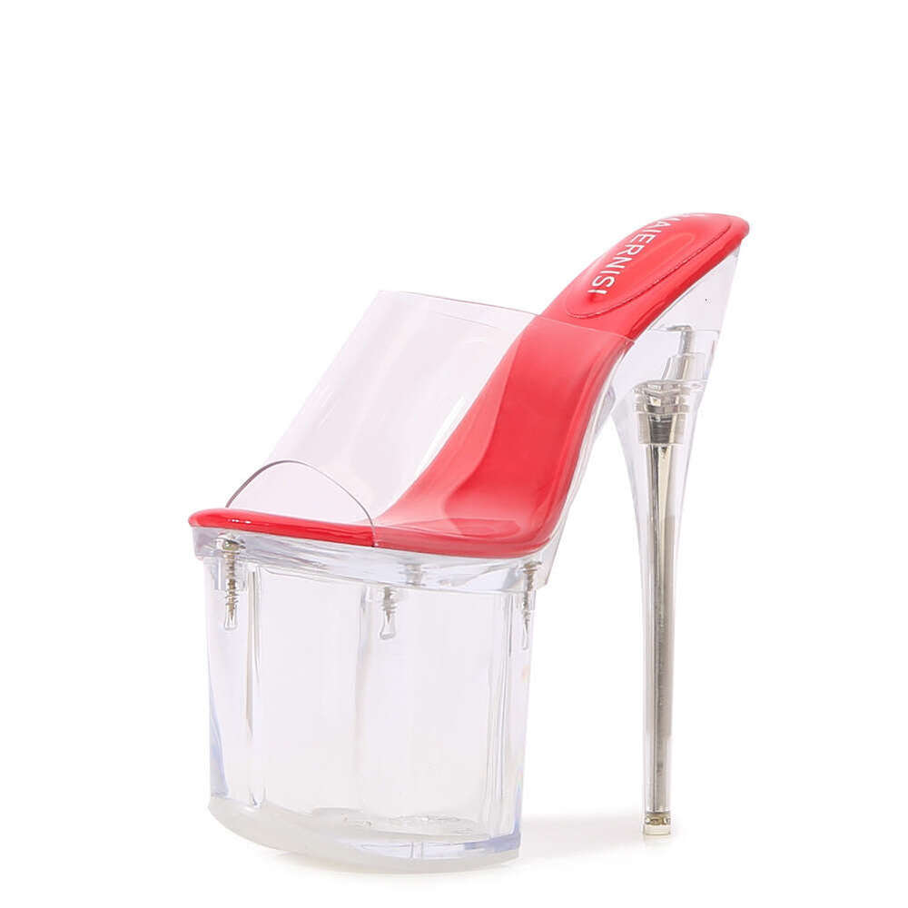 Car Model Nightclub Princess Extra Heels Stiletto Sexy Waterproof Platform Sky Transparent Super High Sandals Melnis