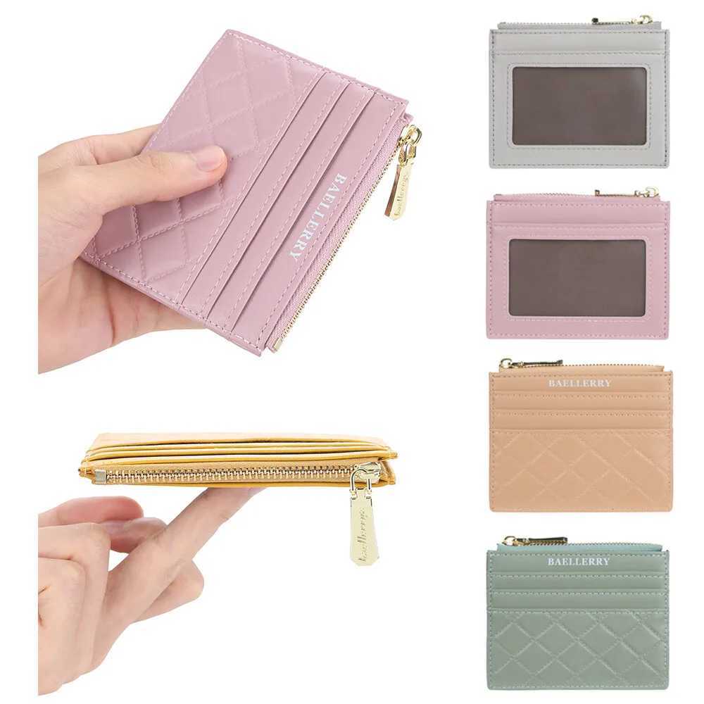 New Mini Women Wallets Card Wallets Slim Zipper PU Leather Top Quality Fashion Female Purse Card Holder Wallet Z250621