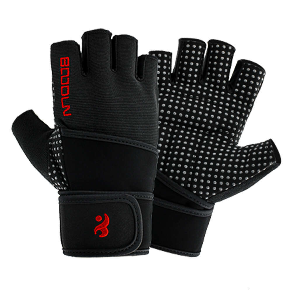 Gym exercise gloves Lycra dumbbell weight lifting anti-skid strength training gloves