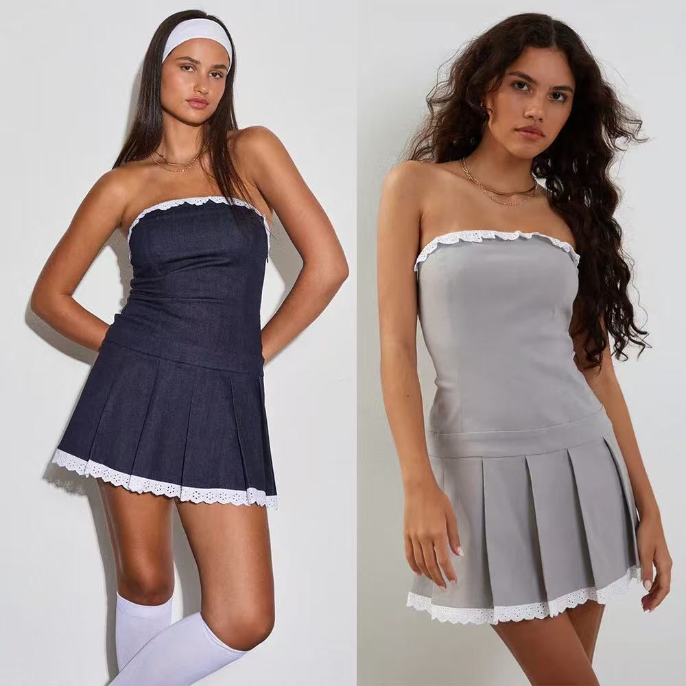 Lanjia- Cross-Border 2025 Spring/Summer Sexy Bikini Top Denim Dress For Independent Western European And American Stores C6d75