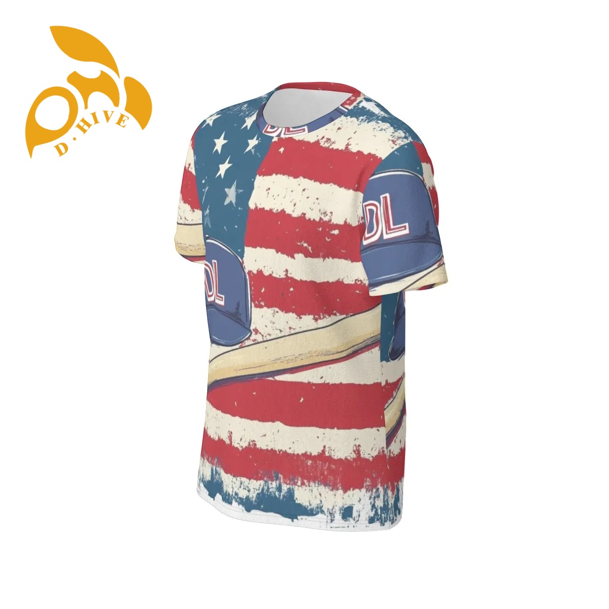 free shipping of customized fashionable All-Over Print Men's O-Neck T-Shirt | 190GSM Cotton | Birdseye with exquisite Round neck High-quality com
