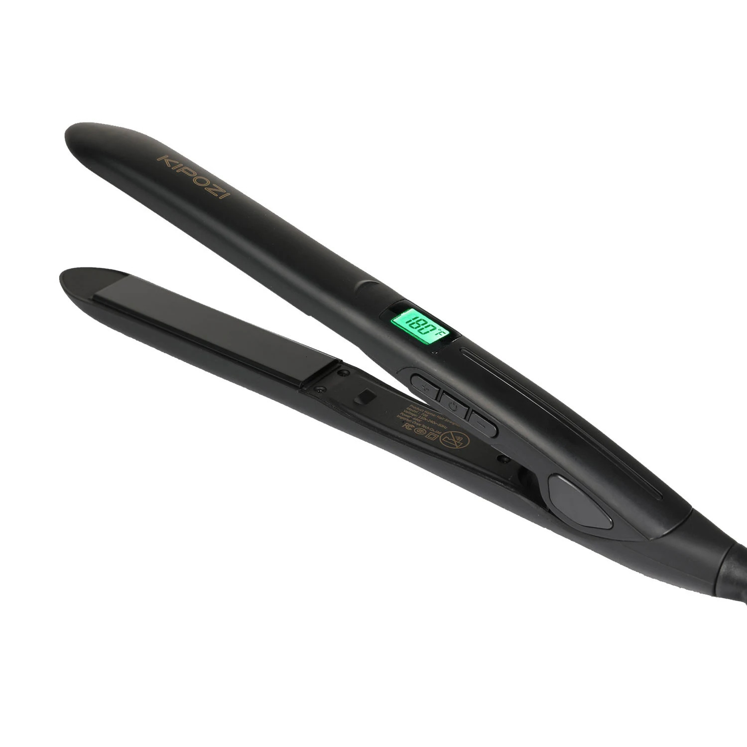KIPOZI Perfect For Any Hair Type Flat Iron Hair Straightener with Digital LCD Display Dual Voltage Instant Heating Iron 250529