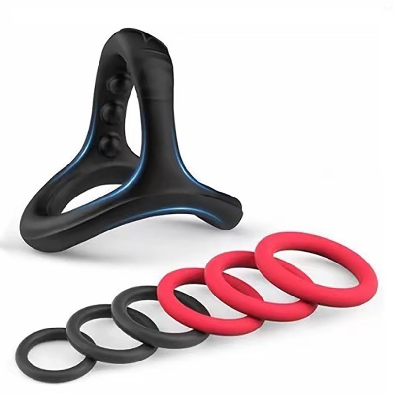 Shark Head Locking Liquid Silicone Male Wearable Prepuce Ring Physical Delay Adult Product