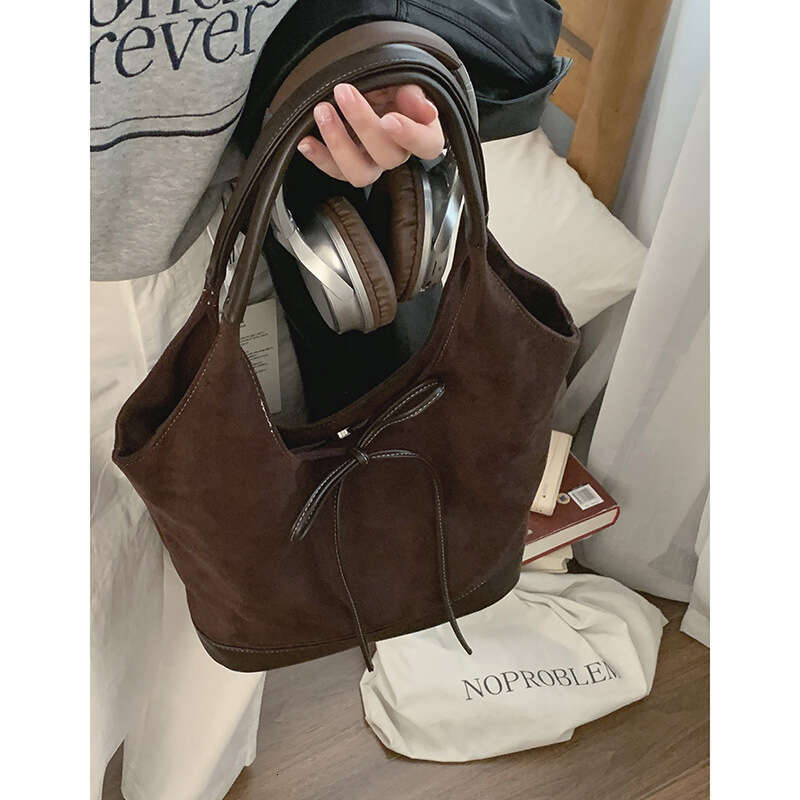 designer bag Autumn Suede Handheld Basket for Women 2024 New Tote Large Capacity Underarm Bag
