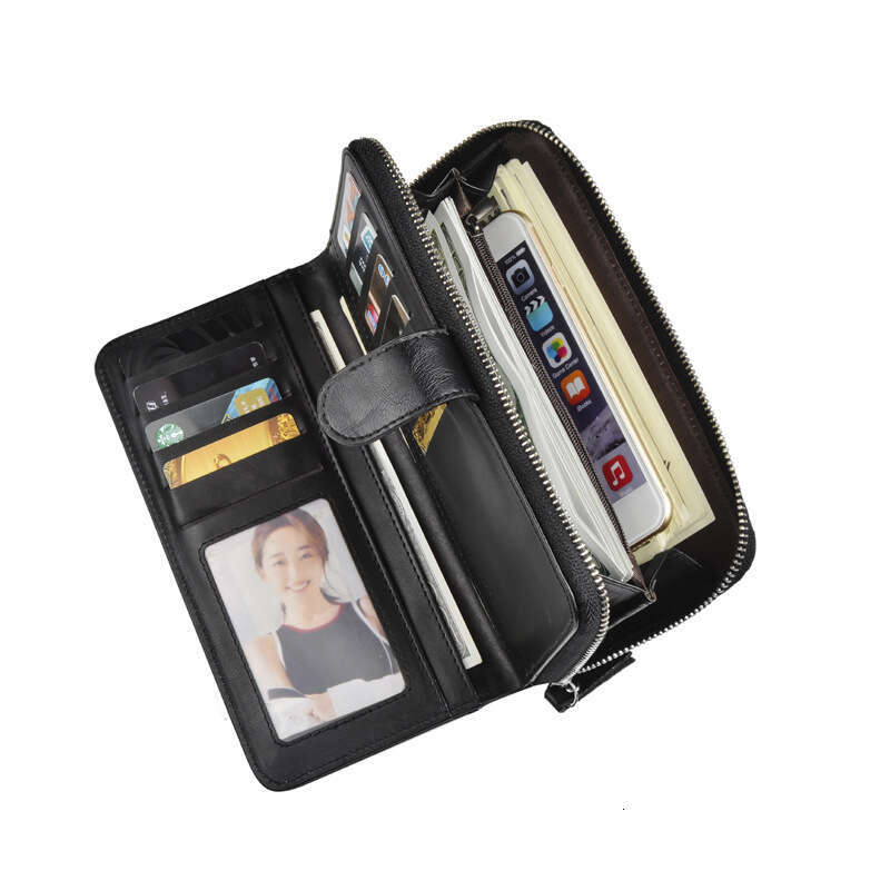 Hot Selling Men's Handbag Zipper Long Wallet Multi-functional Clasp Clutch Phone Bag wallet designer mens wallet