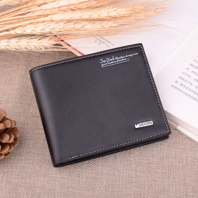 New Men's Short Casual with Multiple Card Slots, Soft Surface, High-end Gift Purse, Vertical Wallet wallet designer mens wallet wallet designer m