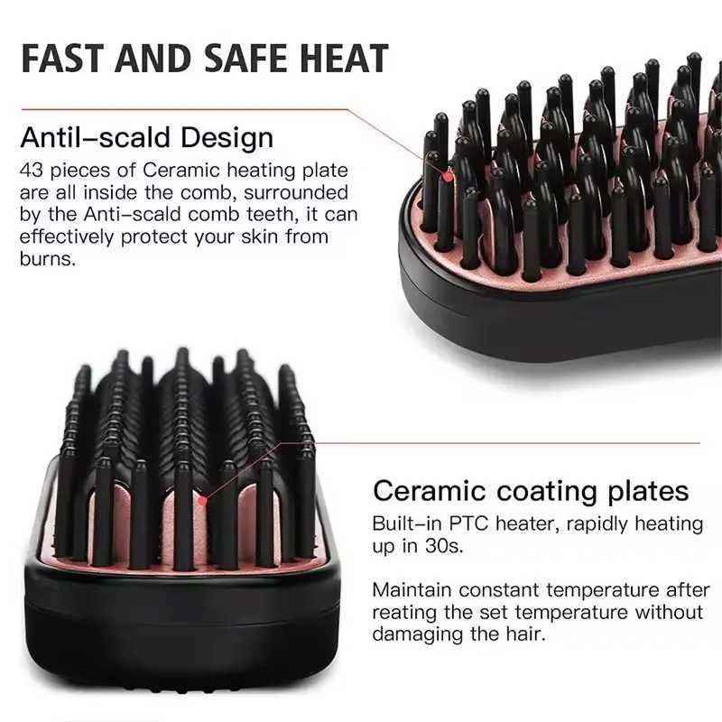 Professional hair straightener Fast heating ceramic electric hair straightener multi-functional hair straightening toolXJ250621