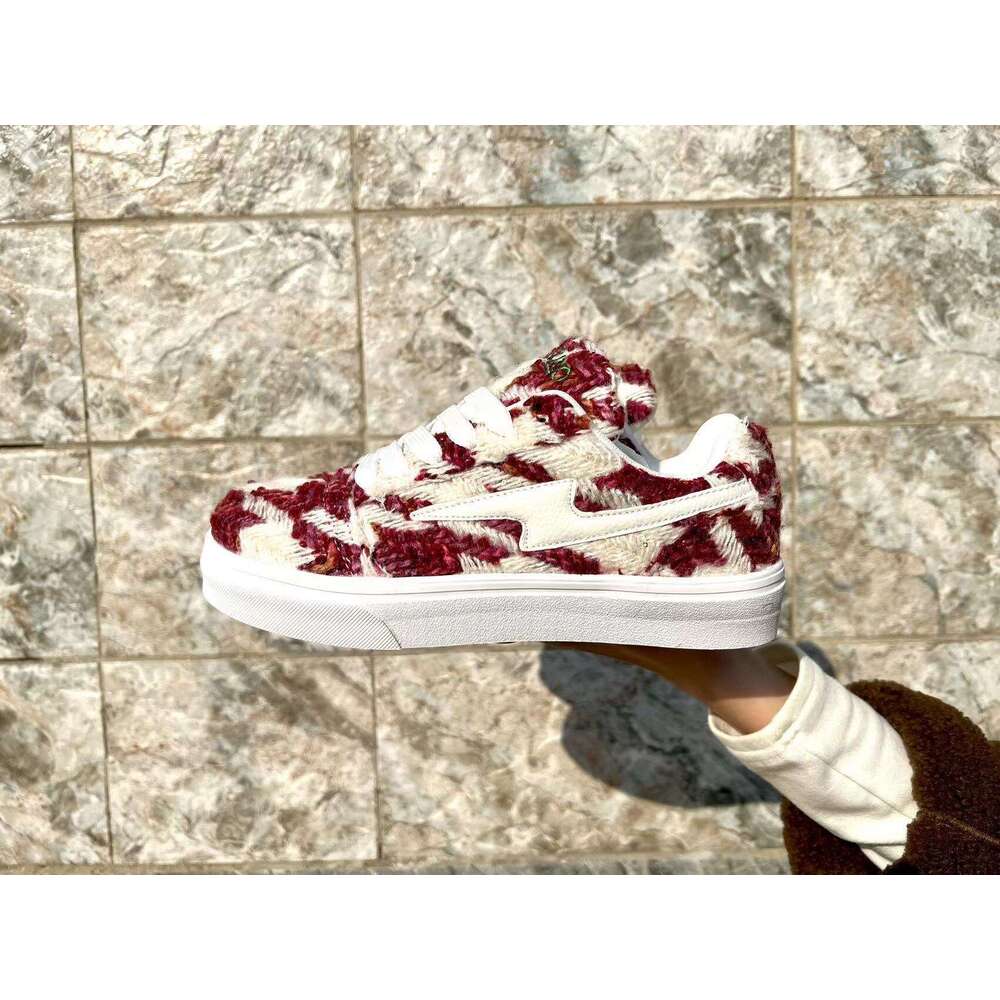 2024 Northern Wolf Country INS Style Niche Lightning Design Bread Shoes Men Ulzzang Trendy Student