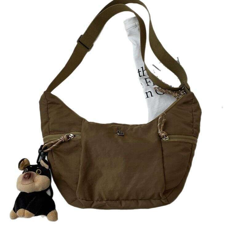 designer bag Korean Style Casual Canvas Artistic Niche Underarm 2025 New Simple Large Capacity Shoulder Crossbody Dumpling Bag