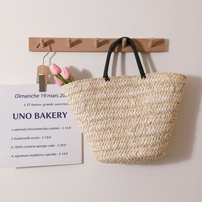 Free Shipping Korean Luxury Woven Bag INS Large Capacity Simple Handheld Natural Grass Woven Bag Women's Designer Vacation Beach Bag