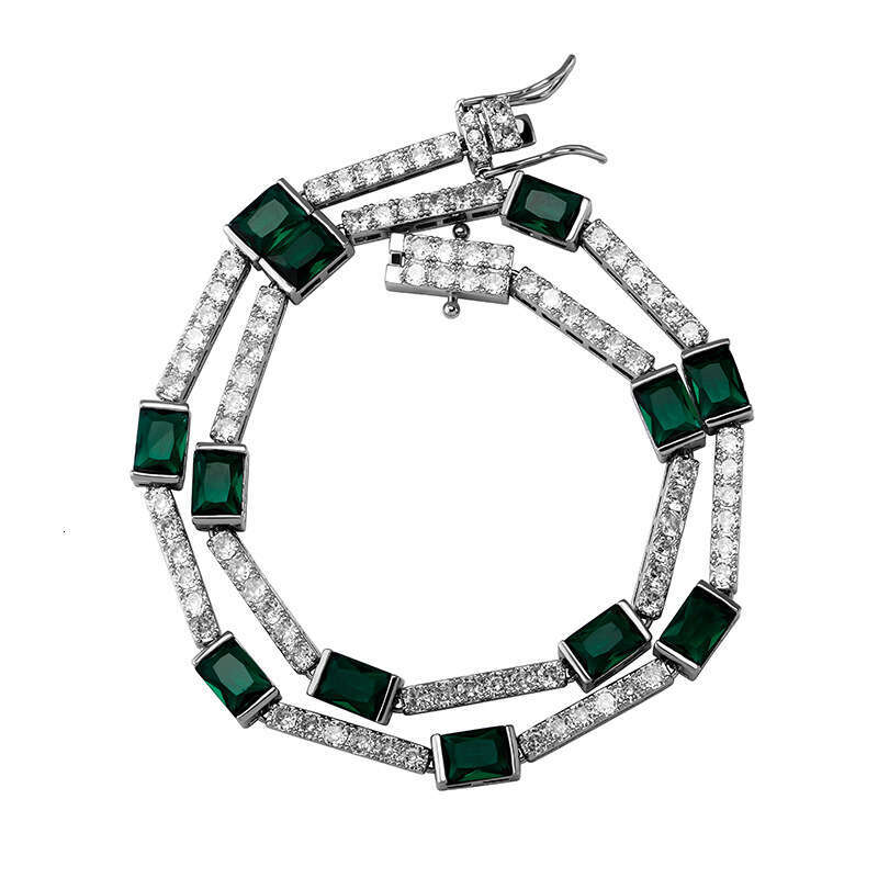Jin Ao Fashion New Bamboo Knot Red Necklace Bracelet National Trend Rap Style Zircon Chain Unisex Summer Trendy Match