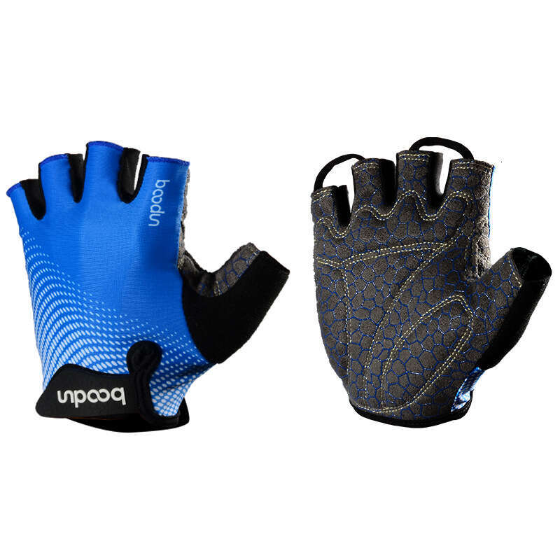 Outdoor fitness gloves horizontal bar anti-cocoon silicone printing anti-slip half finger fitness gloves