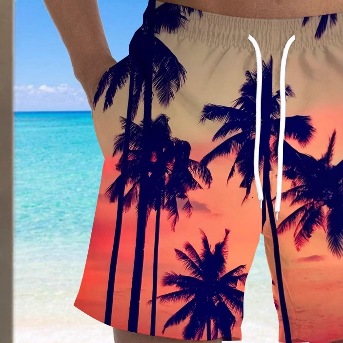 Free Shipping Designer Beach Pants2025 Cross-border Summer New European And American Loose Beach Shorts Summer Beach Surf Shorts 3D Print Quick-dry Sh