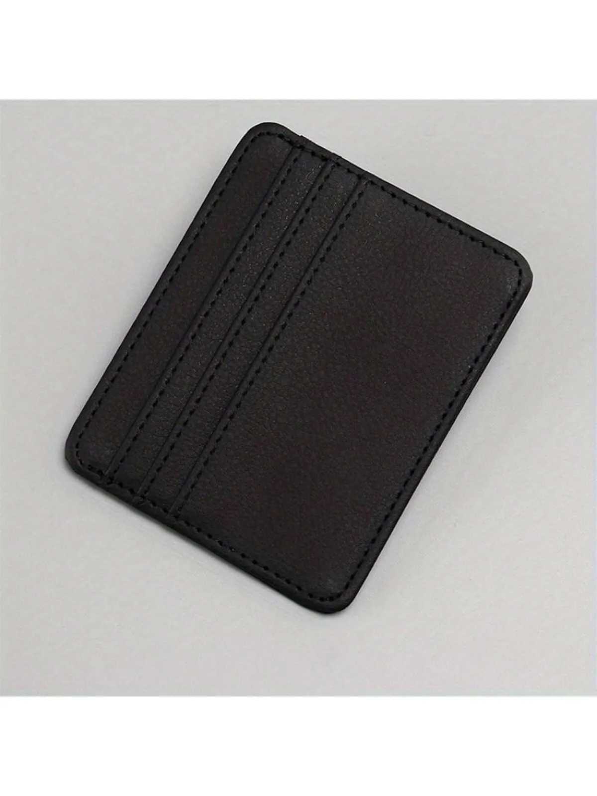 Mini ID Card Short Wallet PU Leather Portable Lightweight Card Holder Practical Card Organizer Z250621