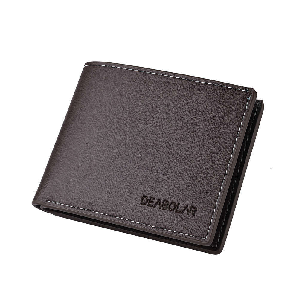 New 80% off Short Business Youth Men's Leather Wallet Ten Yuan Gift