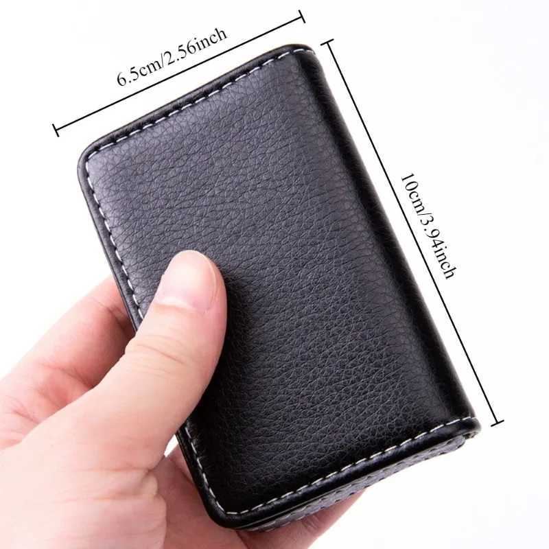 Business Card Package Creative Gifts Business Card Box Card Box Full Wrapping PU Business Card Box Magnetic Card Holder Z250621
