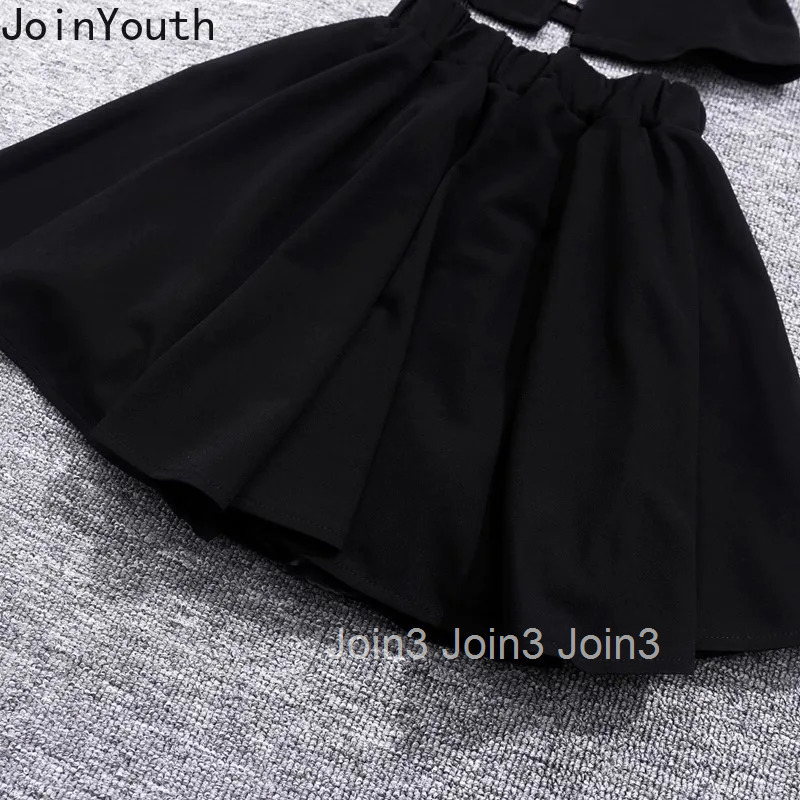 2 Piece Sets Women Clothing Skirt Outfits Zipper Pocket Sexy Crop Tops High Waist A-line Mini Skirts Suit Fashion Summer Set
