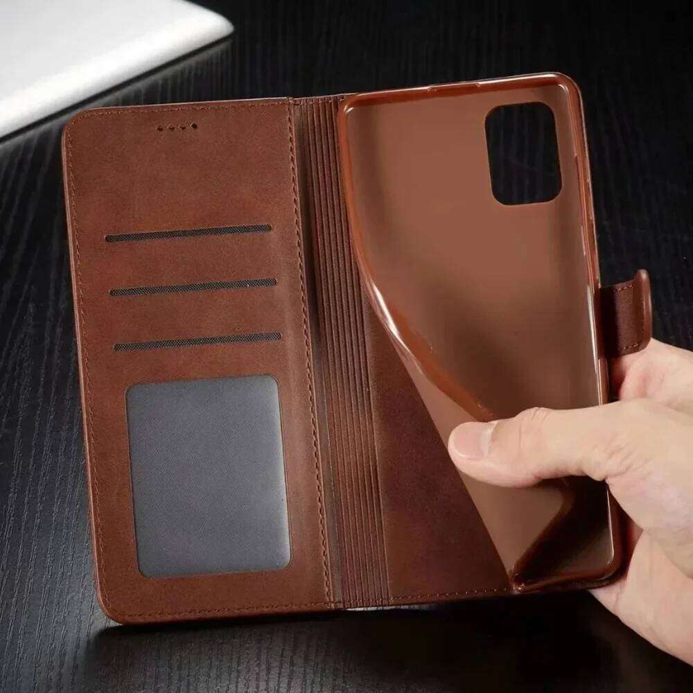 Leather Wallet Case for iPhone 16 15 14 13 12 Pro Max Mini 11 XS XR X SE 2020 8 7 Plus 5S 16e Flip Cover Coque Card Slot
