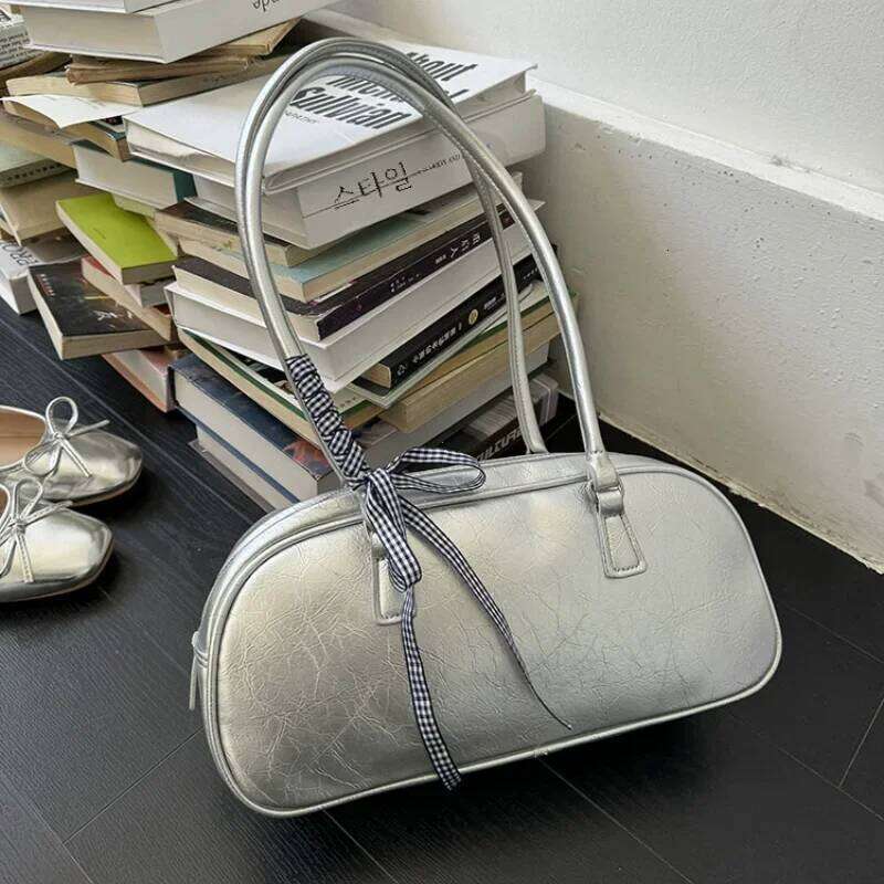 Large Capacity Sier Women Portable Pillow All-Match Shoulder Underarm Bag Women's Handbag Casual Boston Commuting Bags