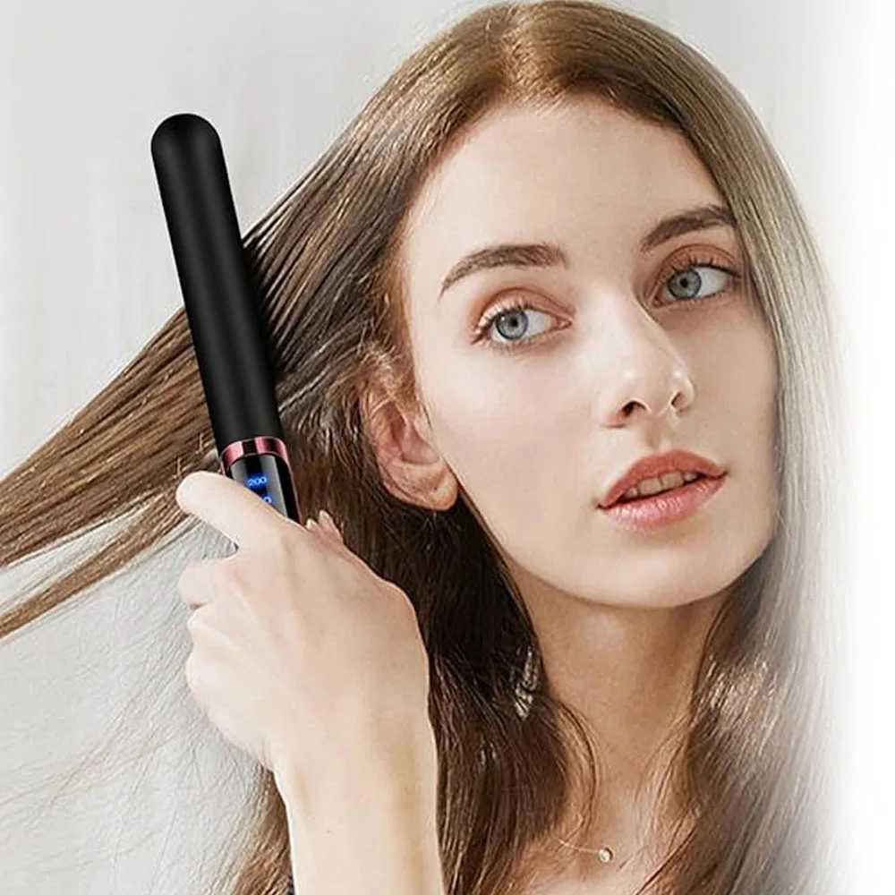 26MM Negative Ion Hair Straightener Twist Straightening Curling Iron Pro Anti-scald Ceramic Glaze Fast Heating Styling Flat IronXJ250621