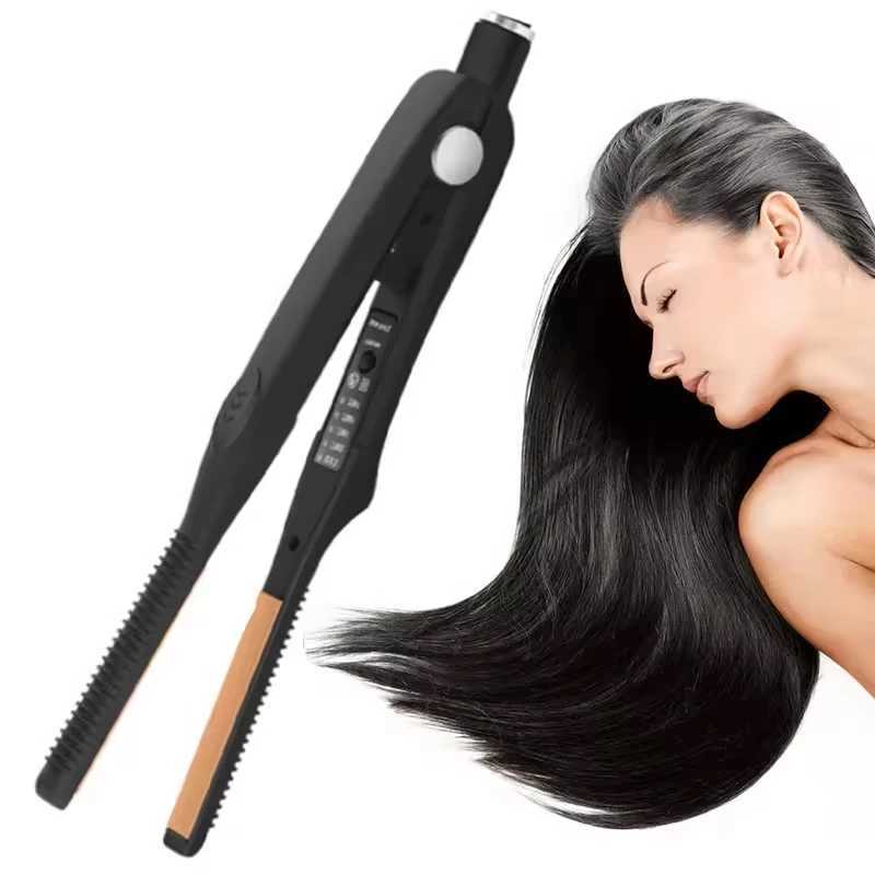 2 in 1 Hair Straightener Curler Ceramic Flat Iron for Short Hair Women and Men Beard StraightenerXJ250621