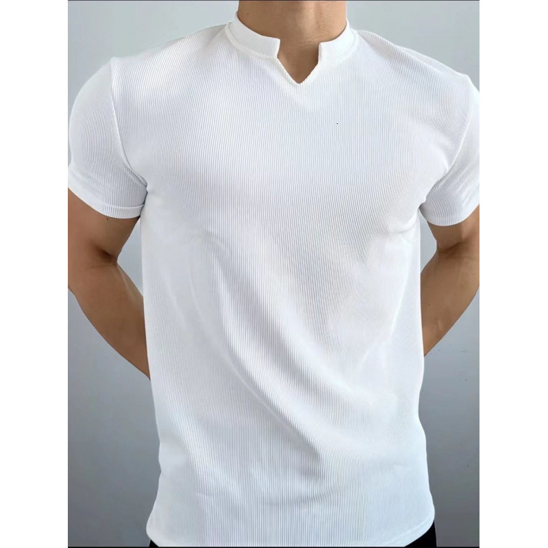 Cuff AdjustmentFitness Sports Short Summer New 280g High-Quality Texture Anti-Wrinkle Quick-Dry T-Shirt