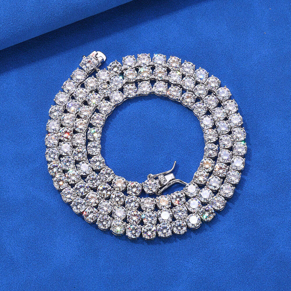 Zircon Tennis Jewelry for Women Hip-Hop Men's Accessories Niche Necklace a4b7